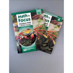Marshall Cavendish course 2 A&B Focus in math Singapore math lot of 2 books‎